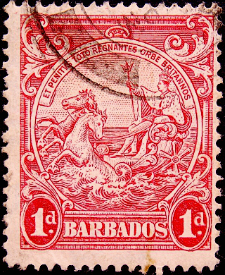 Барбадос 1941 год . Мифология , колесница . 1,0 p . Каталог 5,50 €.
